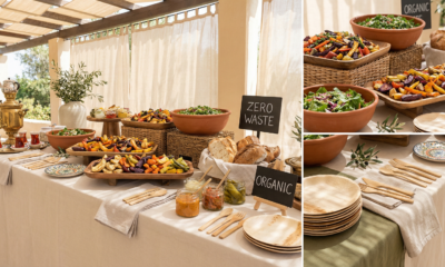 Sürdürülebilir catering - sıfır atık menü anlayışı ile hazırlanmış sofra düzeni