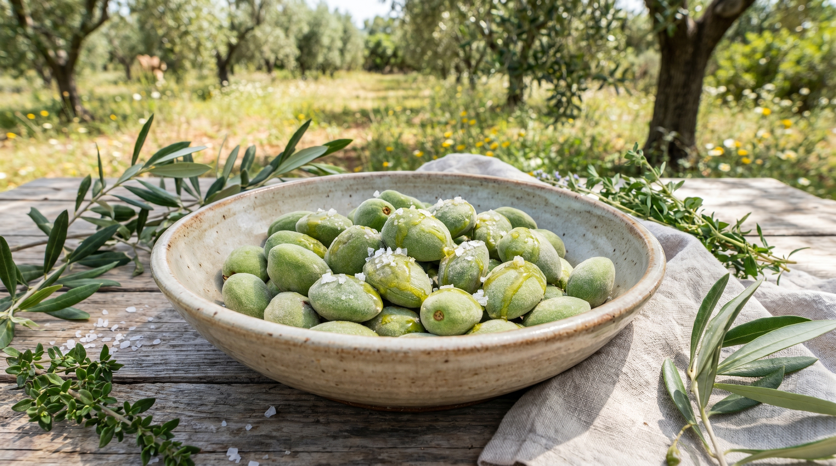 Çağla badem tuz ve zeytinyağıyla