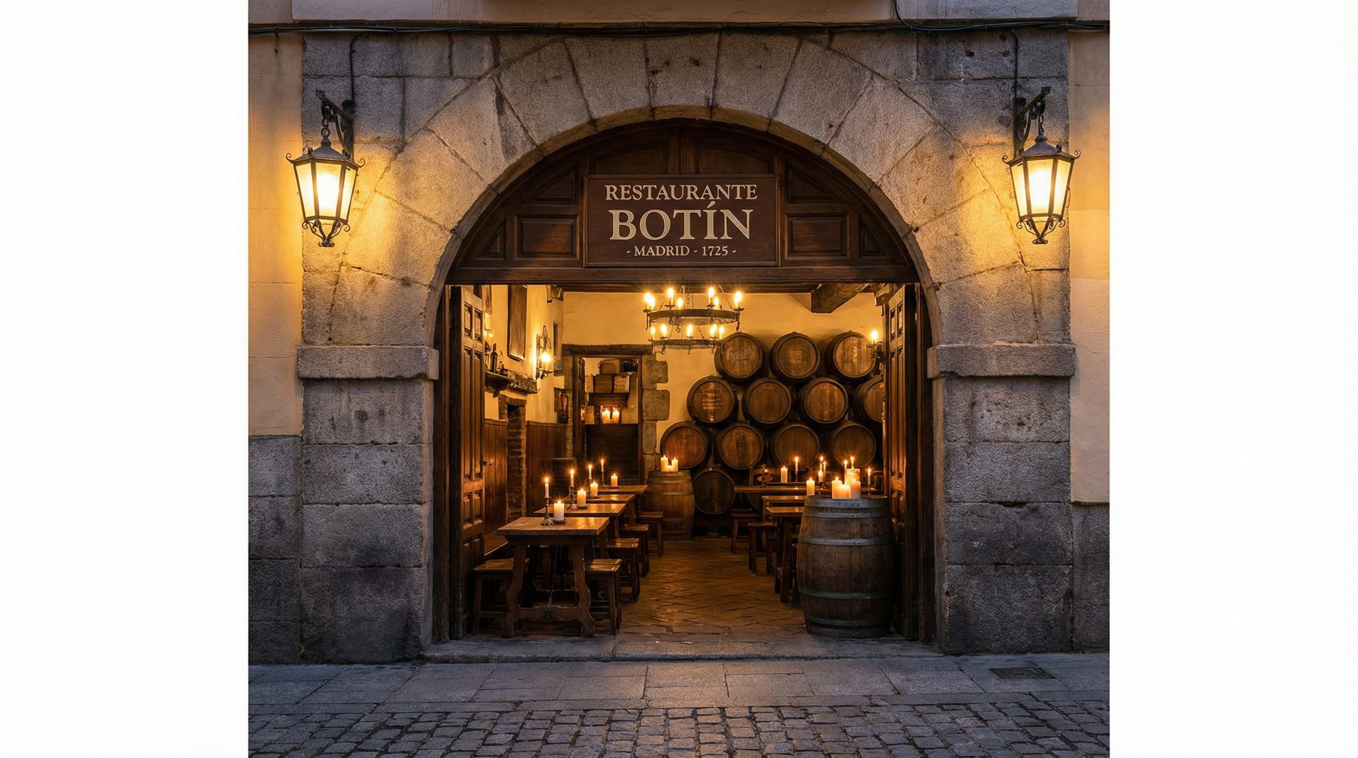 Botín restoranı iç mekan atmosferi