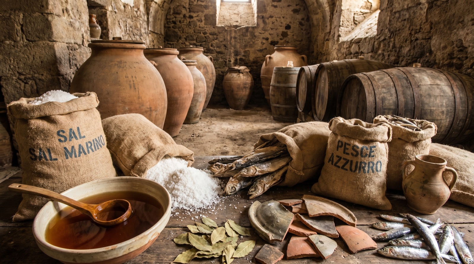 Fermente balık sosu garum umami malzemeleri