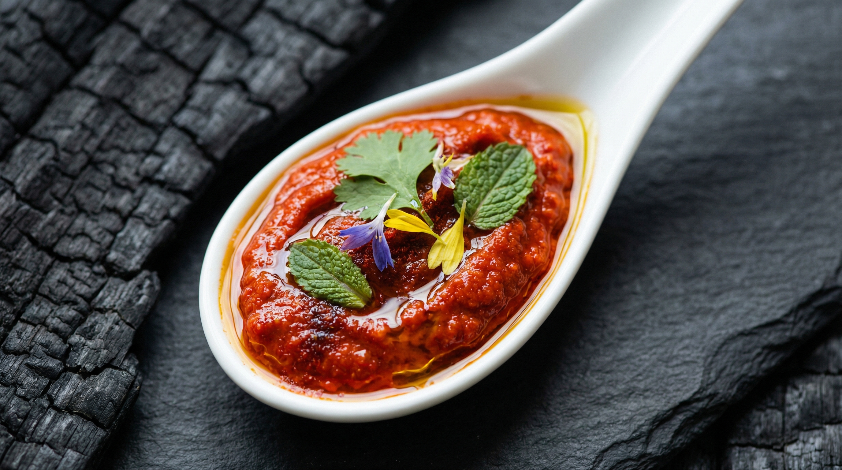 Fine dining restoranlarında harissa sunumu