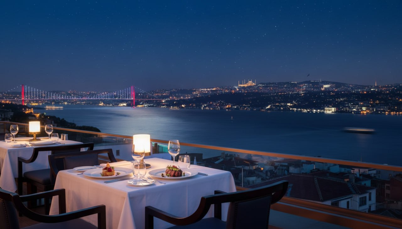 Izaka Terrace — Boğaz manzaralı fine dining akşamı