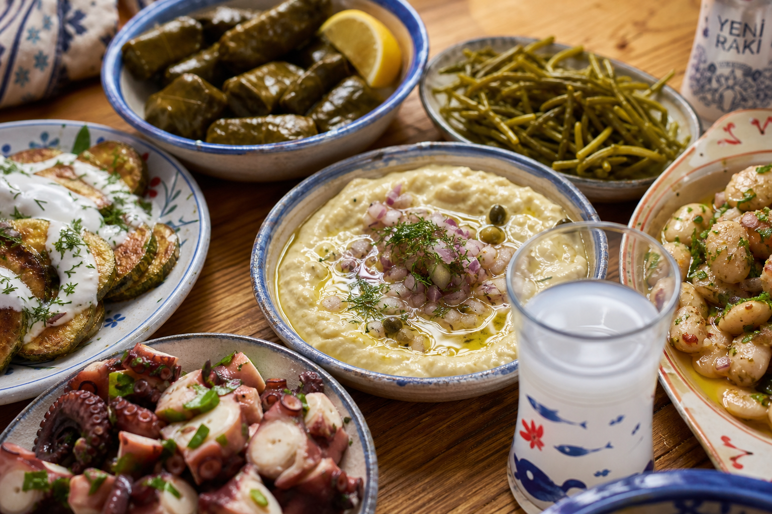 Bozcaada meze sofrası