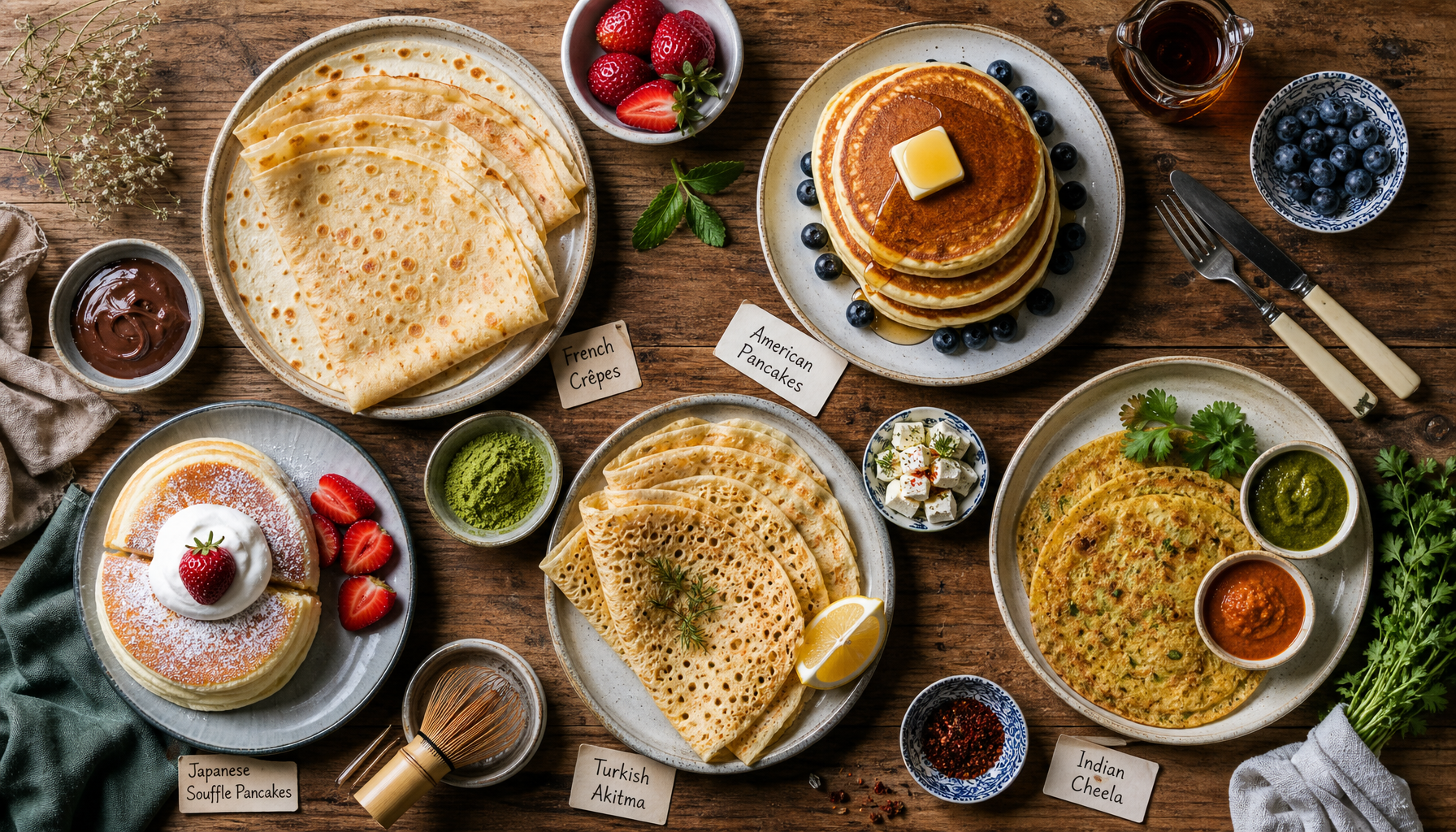 Dünyanın farklı pancake çeşitleri