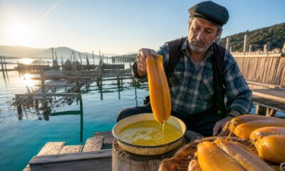 Dalyan lagünlerinde geleneksel kefal havyarı ve balmumu kaplama zanaatı