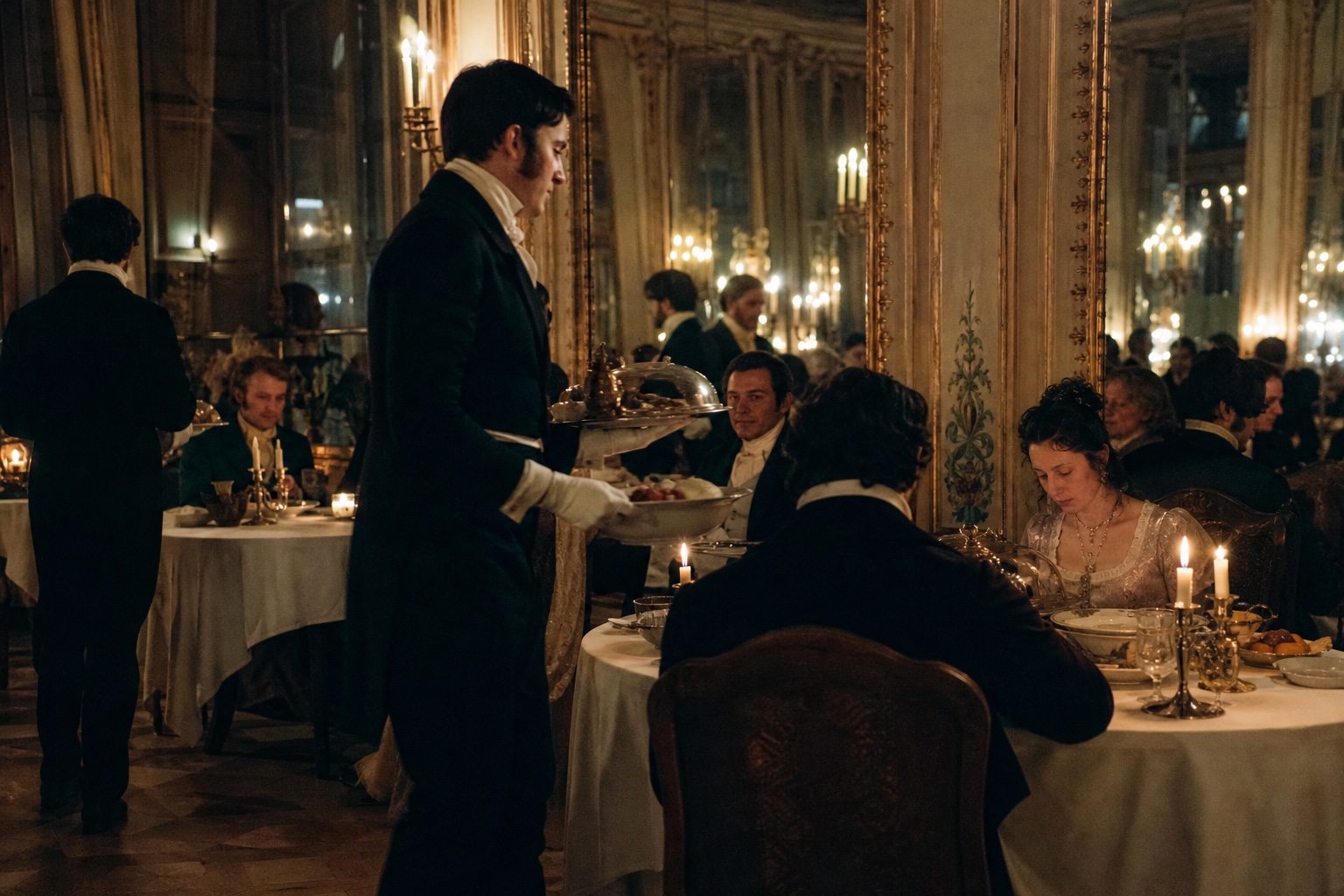18. Yüzyıl Sonu Paris Restoranında Bireysel Masa Düzeni