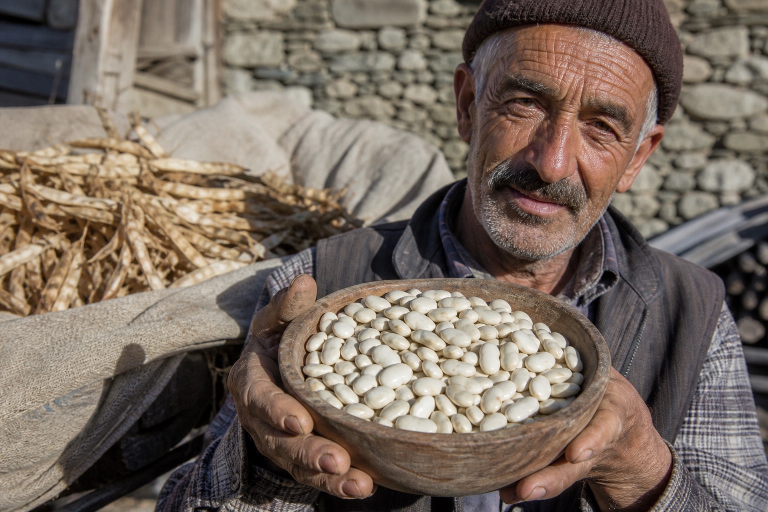 Çoruh Vadisi İspir Şeker Fasulyesi Taneleri